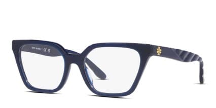Tory Burch TY2133U Blue , Clear glasses - Blue / Clear - Angle View
