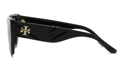 Tory Burch TY7187U Universal Fit Black , Gray glasses - Black / Gray - Side View