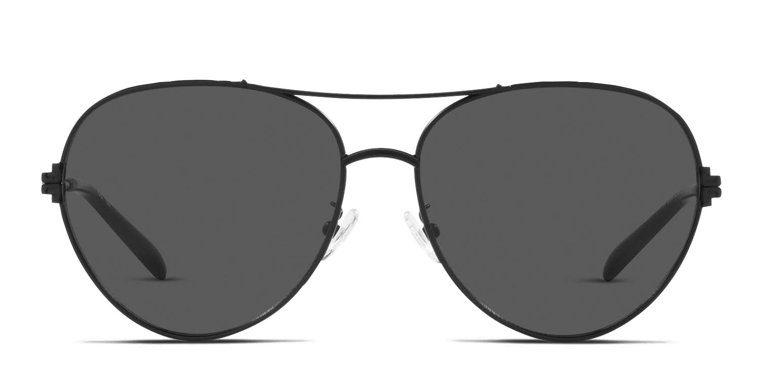Tory Burch TY6098 Black , Gray glasses - Black / Gray - Frontal View