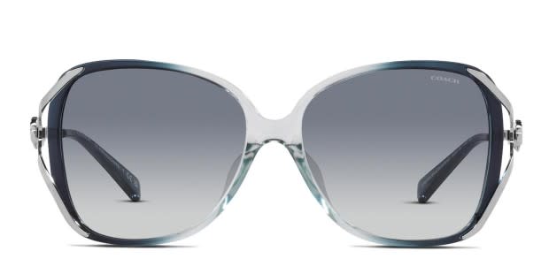 Coach HC8372BU Blue, Clear Prescription Sunglasses - 50% Off  display picture 3