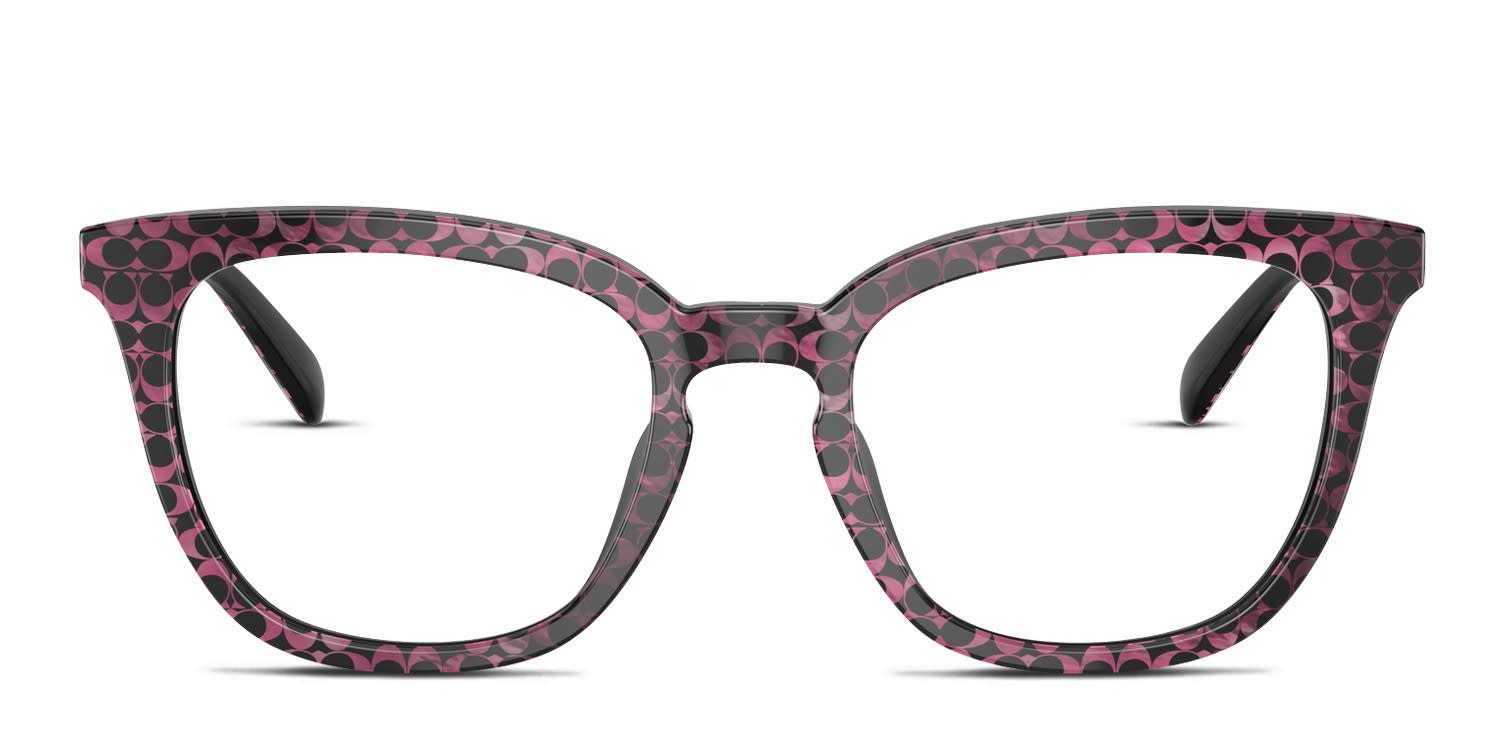 Coach HC6222U Red glasses - Multicolor - Frontal View