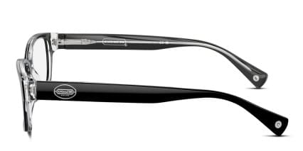 Coach HC6040 Brooklyn Black, Clear glasses - Black / Clear - Side View