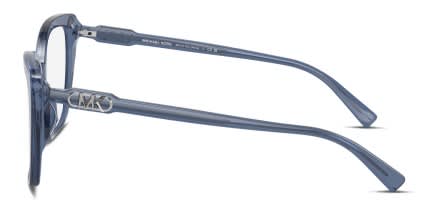 Michael Kors MK4110U Avila Blue, Clear glasses - Blue / Clear - Side View