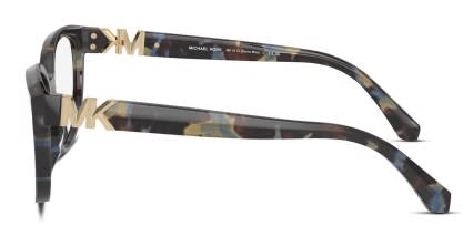 Michael Kors MK4114 Punta Mita Blue, Tortoise glasses - Blue / Tortoise - Side View