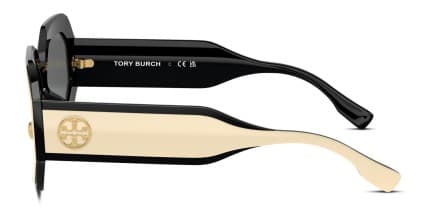 Tory Burch TY7192U White, Black glasses - White / Black - Side View