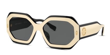 Tory Burch TY7192U White, Black glasses - White / Black - Angle View