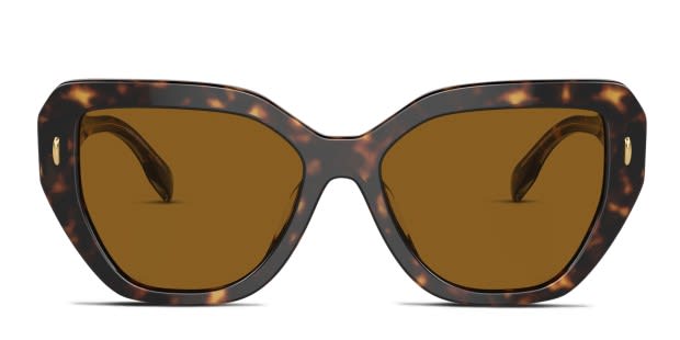 Tory Burch TY7194U tortoise frame with solid dark brown  display picture 3