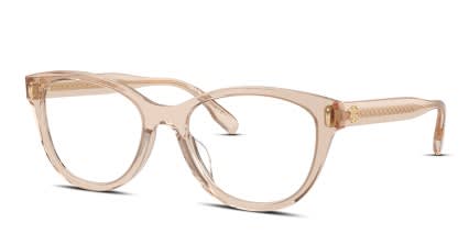 Tory Burch TY2137U Clear, Brown glasses - Clear / Brown - Angle View