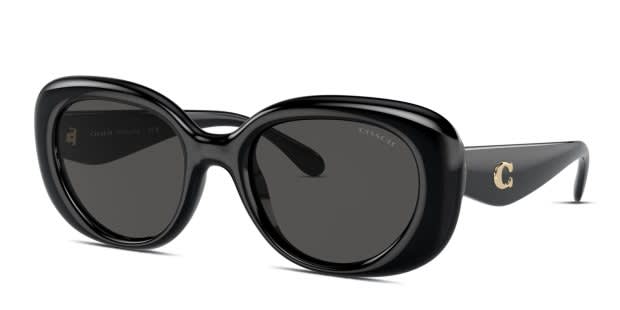 Coach HC8391U Shiny Black Prescription Sunglasses