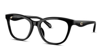 Coach HC6232U Black glasses - Black - Angle View