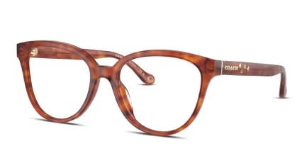 Coach HC6234U Gold, Tortoise glasses - Gold / Tortoise - Angle View