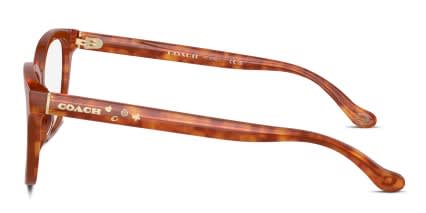 Coach HC6242U Gold, Tortoise glasses - Gold / Tortoise - Side View