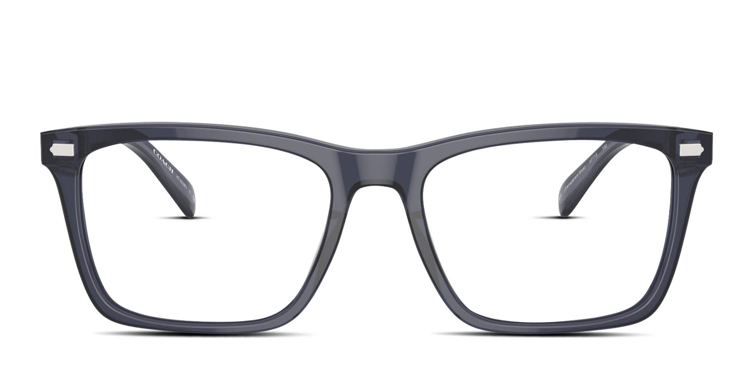 Coach HC6238U Clear, Blue glasses - Clear / Blue - Frontal View