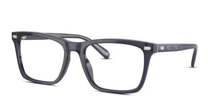 Coach HC6238U Clear, Blue glasses - Clear / Blue - Angle View
