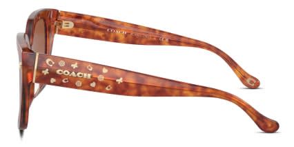 Coach HC8392U Tortoise, Orange glasses - Tortoise / Orange - Side View