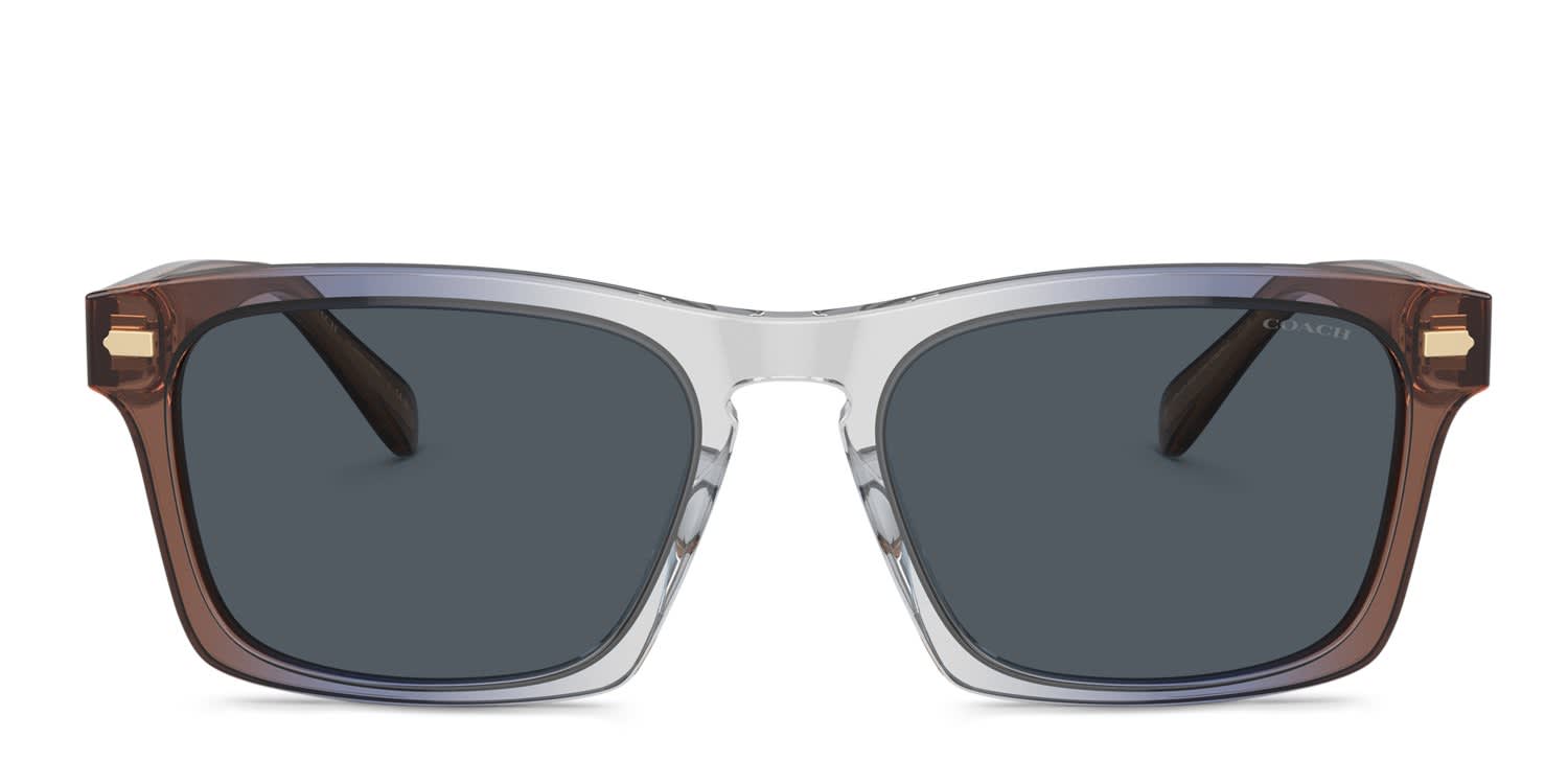 Coach HC8397U Blue, Gray glasses - Blue / Gray - Frontal View
