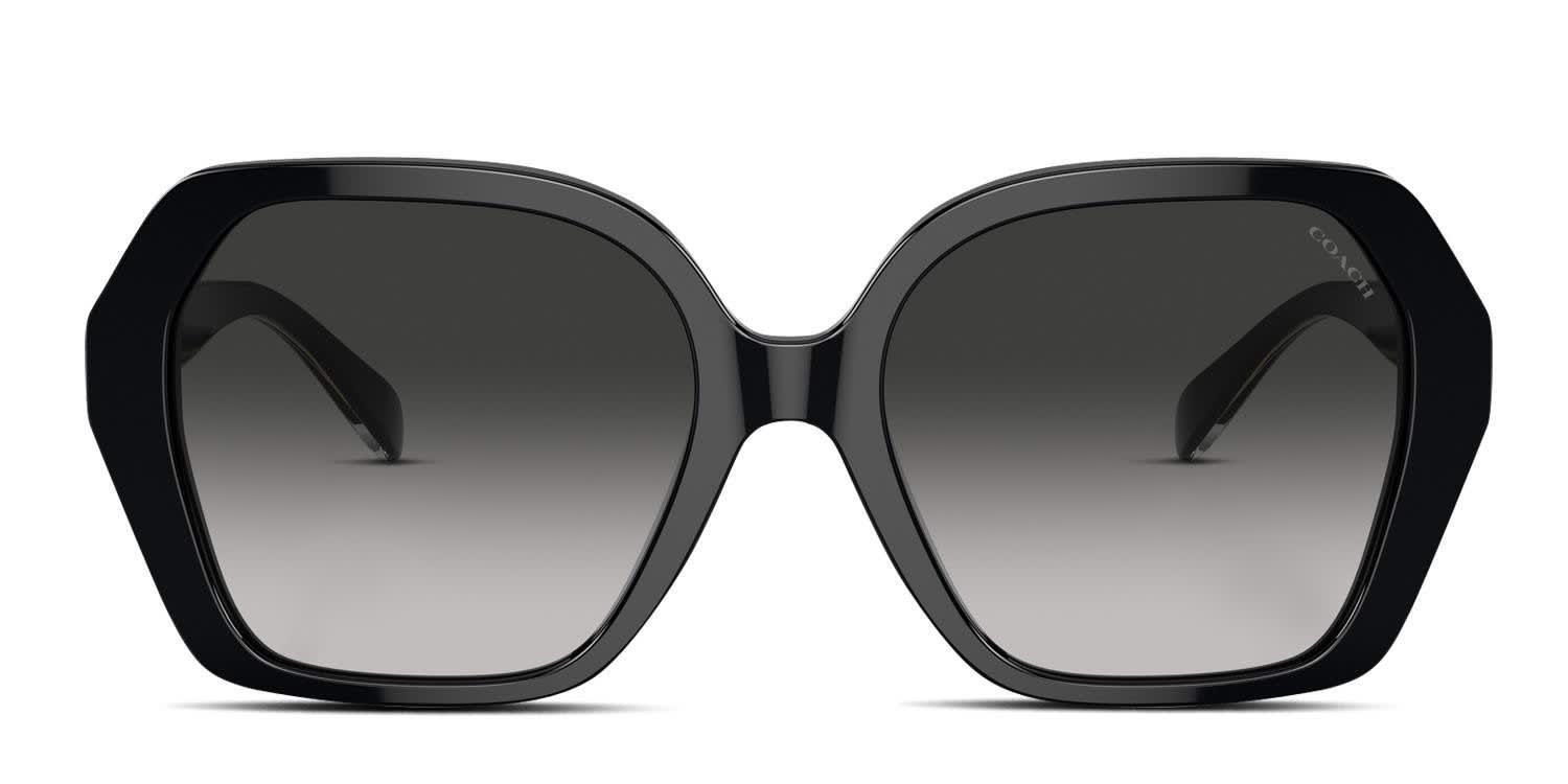 Coach HC8404U Shiny Black glasses - Shiny Black - Frontal View