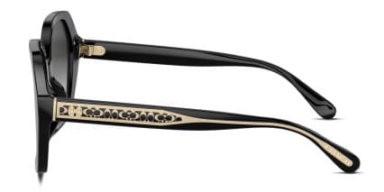 Coach HC8404U Shiny Black glasses - Shiny Black - Side View