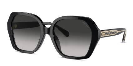 Coach HC8404U Shiny Black glasses - Shiny Black - Angle View