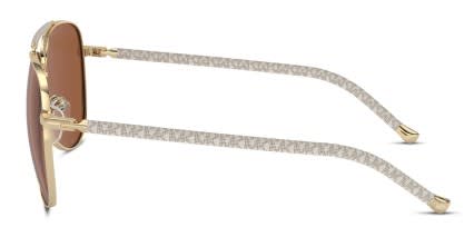 Michael Kors MK1146 Portugal Gold, Gray glasses - Gold / Gray - Side View