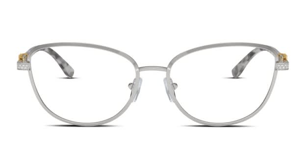 MI　未使用に近いMICHAEL KORS ホワイト レオパード Michael Kors MK3076B Cordoba silver frame