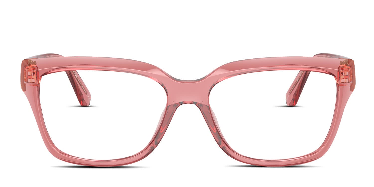 Michael Kors MK4117U Birmingham Pink, Clear glasses - Pink / Clear - Frontal View