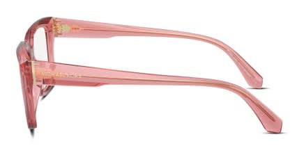 Michael Kors MK4117U Birmingham Pink, Clear glasses - Pink / Clear - Side View