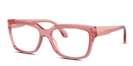 Michael Kors MK4117U Birmingham Pink, Clear glasses - Pink / Clear - Angle View