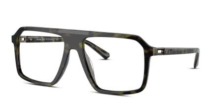 Michael Kors MK4123U Montreux Green, Tortoise glasses - Green / Tortoise - Angle View