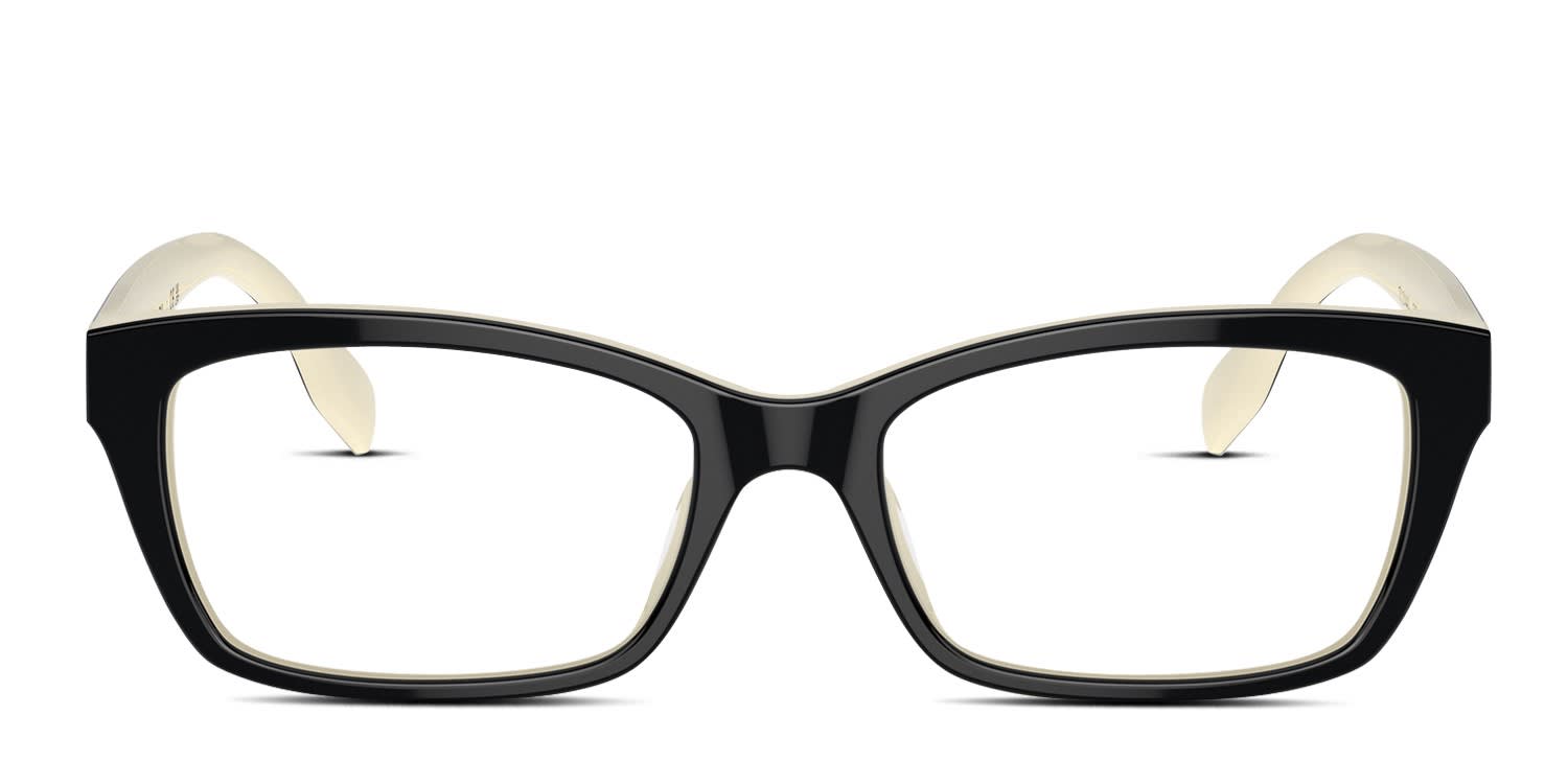 Tory Burch TY2144U Black, White glasses - Black / White - Frontal View