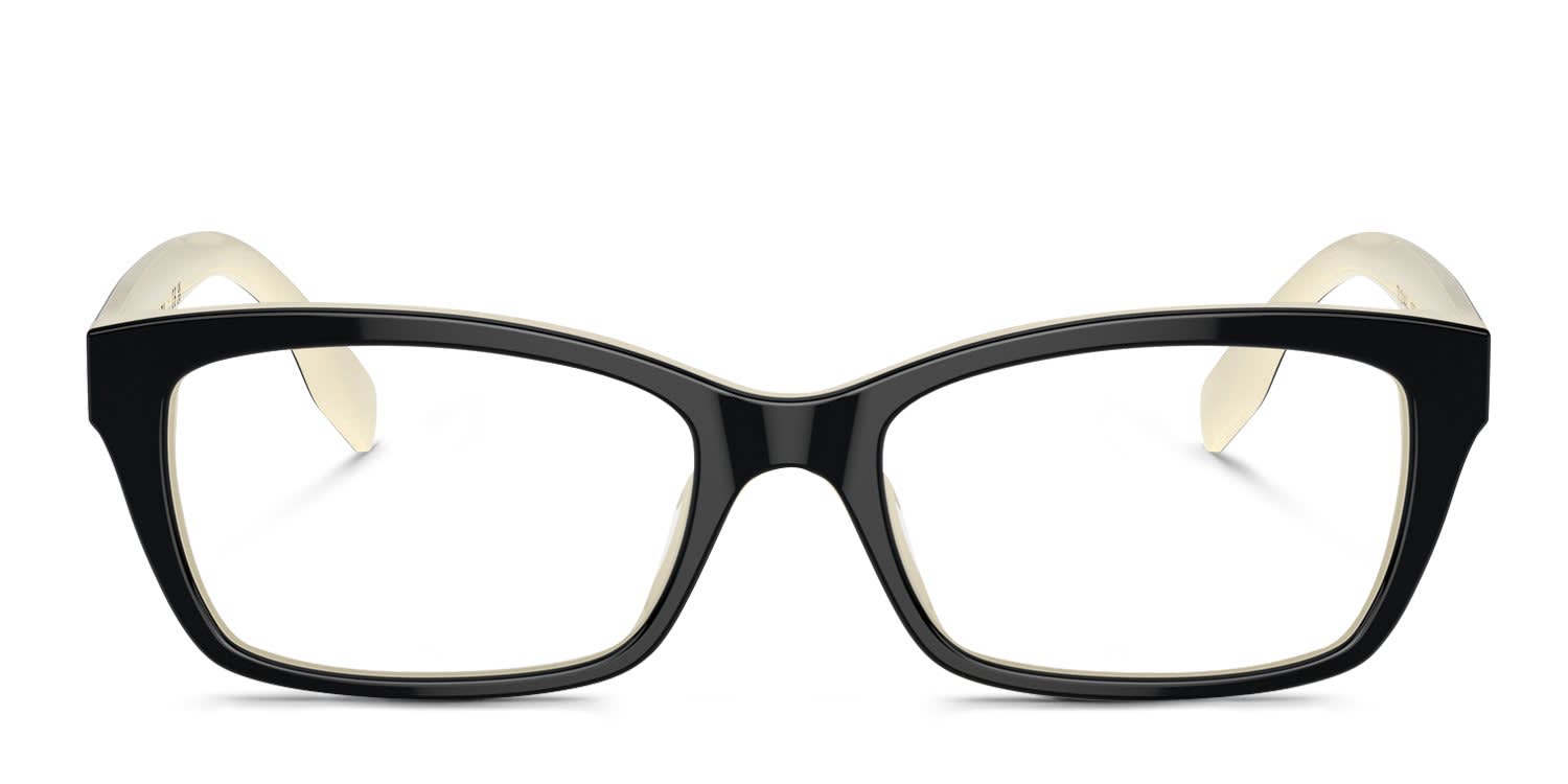 Tory Burch TY2144U Black, White glasses - Black / White - Frontal View