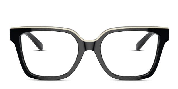 Tory Burch Black and White Sunglasses OUTLINED RECTANGLE BLACK/IVORY 7207U200487 TORY BURCH main image 4