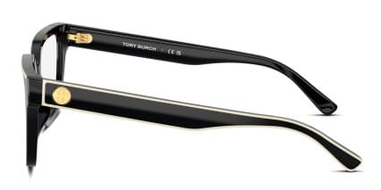 Tory Burch TY2148U Black, White glasses - Black / White - Side View