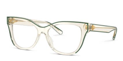 Tory Burch TY2147U Yellow, Green glasses - Yellow / Green - Angle View