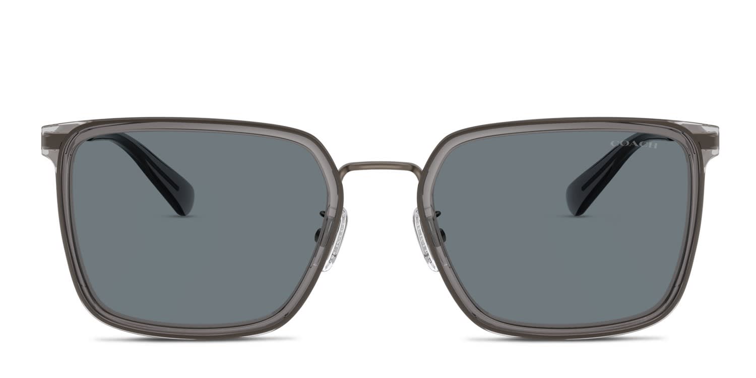 Coach HC7171 Gray, Gunmetal glasses - Gray / Gunmetal - Frontal View