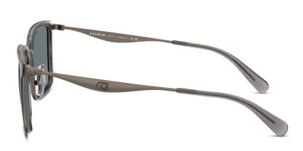 Coach HC7171 Gray, Gunmetal glasses - Gray / Gunmetal - Side View