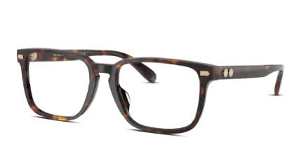 Coach HC6252U Tortoise glasses - Tortoise - Angle View
