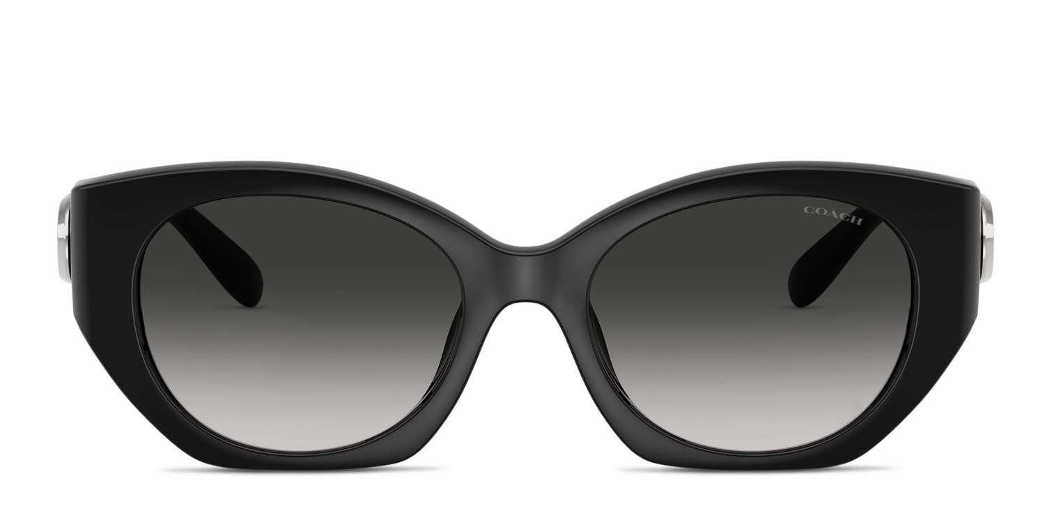 Coach HC8407U Black glasses - Black - Frontal View