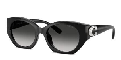 Coach HC8407U Black glasses - Black - Angle View