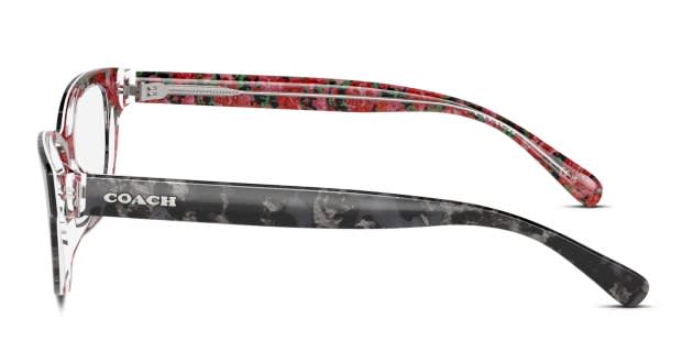 Coach Black and Pink Glasses FRAMES & CASE Coach HC5202 pink , gold , black frames main image 4