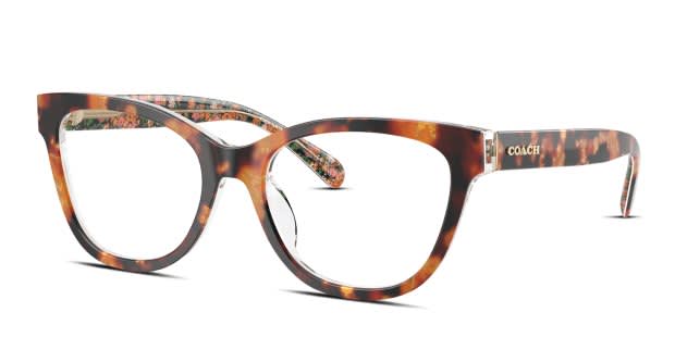 Coach HC6249U brown , tortoise , orange frame