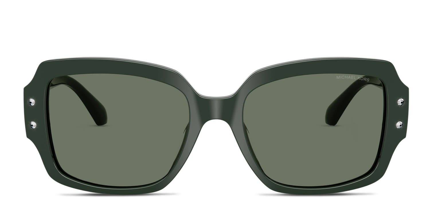 Michael Kors MK2233B Chatel green frame with green solid lenses