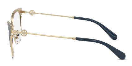 Tory Burch TY1089 Gold, Blue glasses - Gold / Blue - Side View