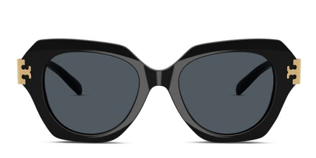 Tory Burch TY7215U black frame with dark grey lenses. Lenses  display picture 1