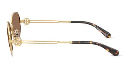 Tory Burch TY6113 Gold, Brown glasses - Gold / Brown - Side View