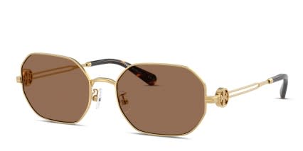 Tory Burch TY6113 Gold, Brown glasses - Gold / Brown - Angle View