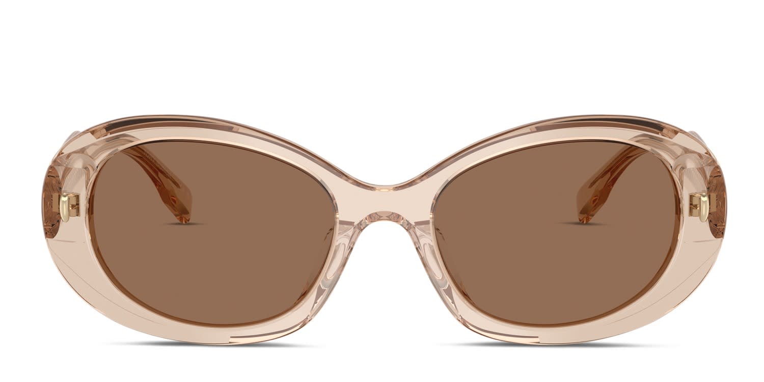 Coach HC7135 gold, brown frame with light brown grey