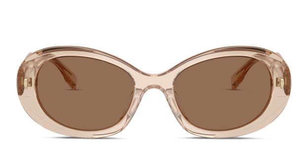 Tory Burch TY7214U Beige, Clear frame with dark brown lenses  display picture 1