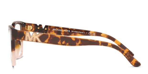 Michael Kors Tortoiseshell and Gold MK Logo Sunglasses Michael Kors Tokyo S (53 - 17) with Brown lenses and  main image 4