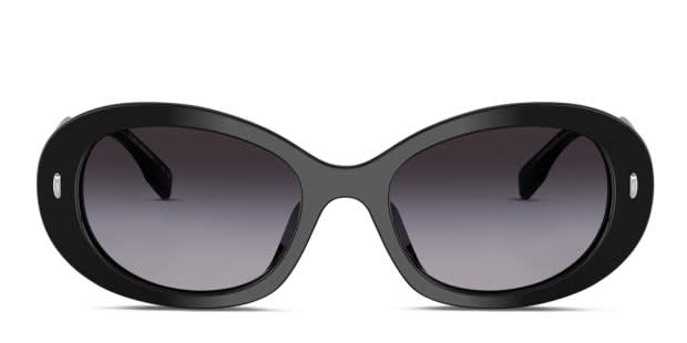 Tory Burch Black Frame Gradient Lens Sunglasses Tory Burch TY7143U black frame with grey gradient polarized  main image 4